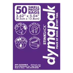 סטינק סק S דיימפאק שחור | Stink Sack Black Eighth Ounce Dymapak Bag