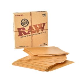 רו ניירות אפייה קטן | Raw rawthentic unrefined parchment paper 8X8