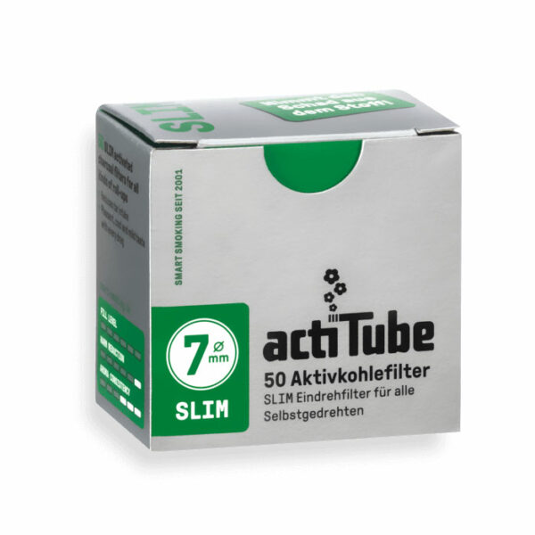 אקטיטיוב פילטר פחם 7 מ"מ - חבילה של 50 | actiTube 7mm - 50 Pack