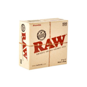 רו ניירות אפייה קטן - 500 יח' | Raw rawthentic unrefined parchment paper 8X8