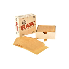 רו ניירות אפייה קטן - 500 יח' | Raw rawthentic unrefined parchment paper 8X8