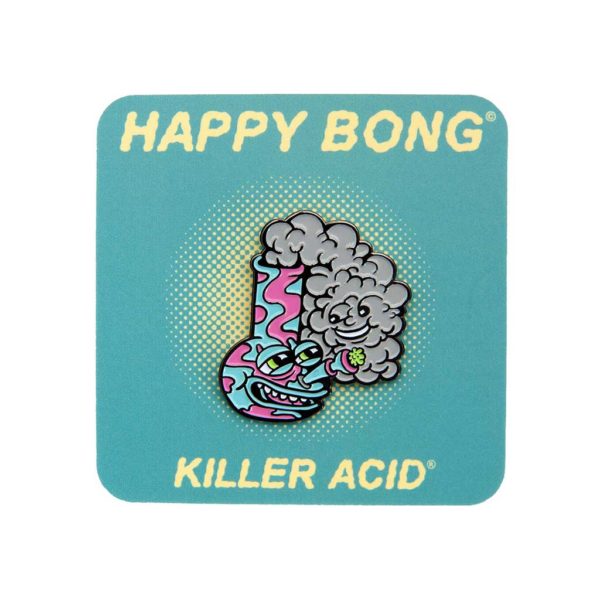 Killer Acid Happy Bong Enamel Pin | סיכה מגניבה - באנג שמח