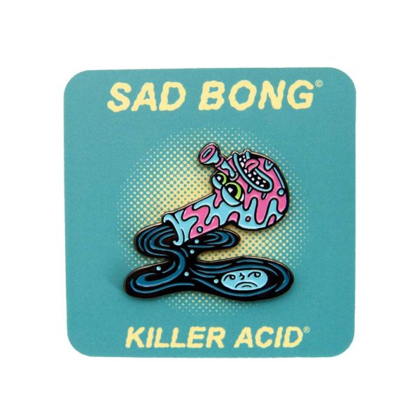 Killer Acid Sad Bong Enamel Pin | סיכה מגניבה - באנג עצוב
