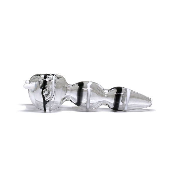 Small Glass Pipe - Zebra | מקטרת פייפ זכוכית קטנה - זברה