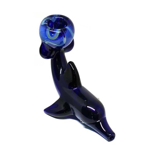 Small Glass Pipe - Dolphin | מקטרת פייפ זכוכית - דולפין