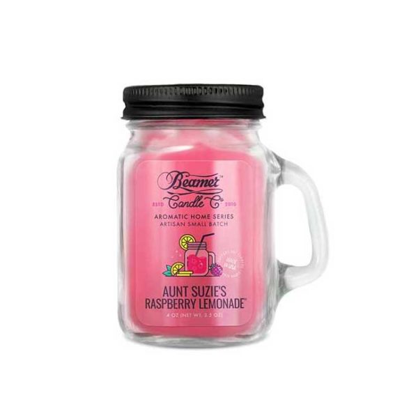 נר ריחני - לימונדת פטל | Beamer Candle – Aunt Suzie’s Raspberry Lemonade