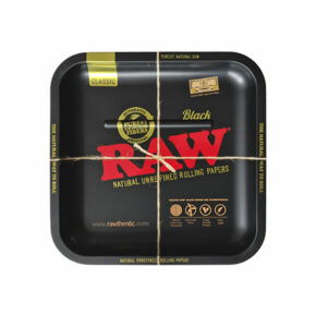 רו מגש מרובע - שחור | RAW Square Rolling Tray - Black