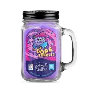 נר ריחני בינוני - אוכמניות מדליקות | Beamer Candle Medium - DopeBerries